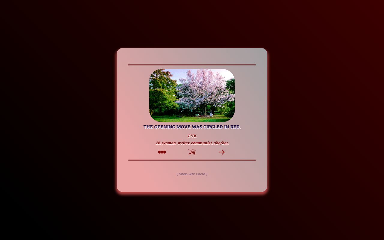Carrd profile picture for @luxury